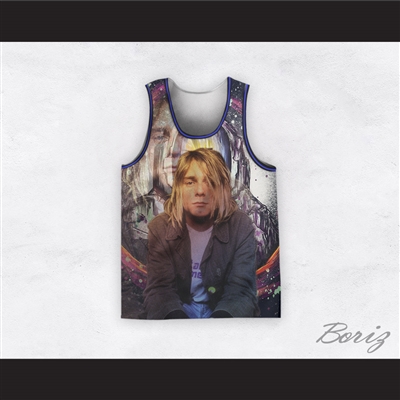 Kurt Cobain 20 Nirvana Spaceman Basketball Jersey