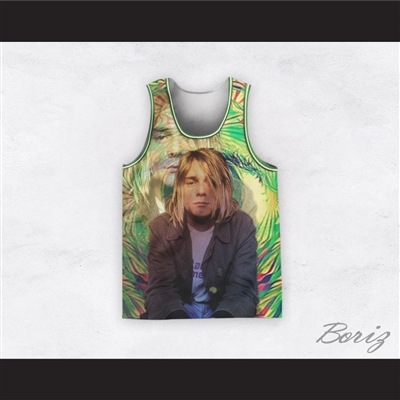 Kurt Cobain 20 Nirvana Psychedelic Eye Basketball Jersey