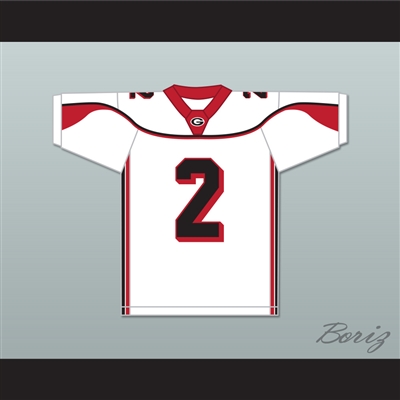 Coby Bryant 2 Glenville High School Tarblooders White Football Jersey 1