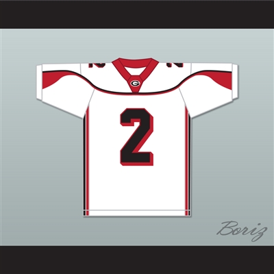 Coby Bryant 2 Glenville High School Tarblooders White Football Jersey 2