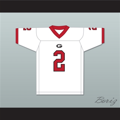 Coby Bryant 2 Glenville High School Tarblooders White Football Jersey 4