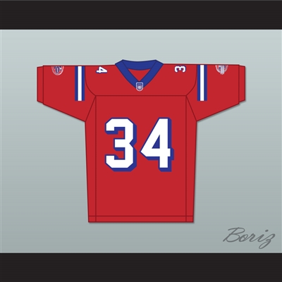 Troy Winbush Walter Cochran 34 Washington Sentinels Home Football Jersey The Replacements Includes League Patch 2