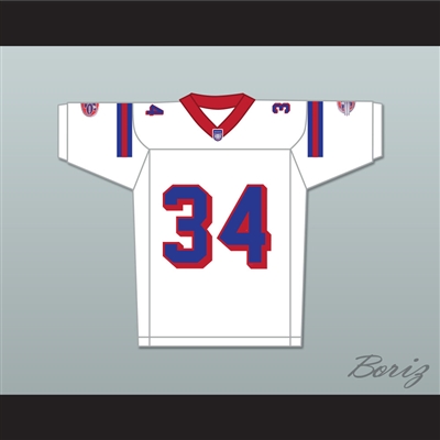 Troy Winbush Walter Cochran 34 Washington Sentinels Away Football Jersey The Replacements Includes League Patch