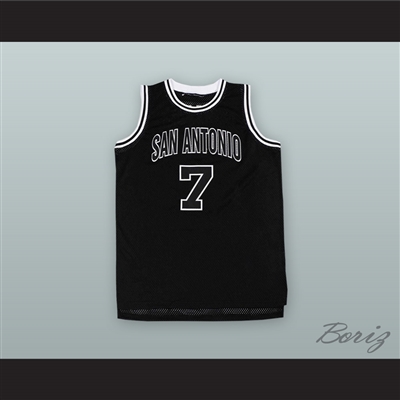 Coffee Black 7 San Antonio Basketball Jersey