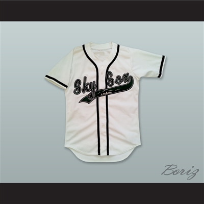 Colorado Springs Sky Sox White Button Down Baseball Jersey