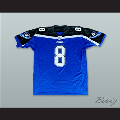 Cooper 8 Georgia Force Blue Football Jersey