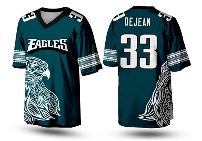 Cooper DeJean Football Jersey Custom  Philadelphia  Iowa Any name number