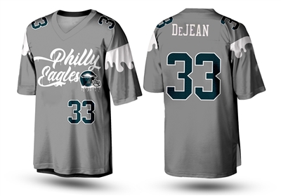 Cooper DeJean Football Jersey Custom  Philadelphia  Iowa Any name number