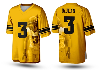 Cooper DeJean Football Jersey Custom  Philadelphia  Iowa Any name number