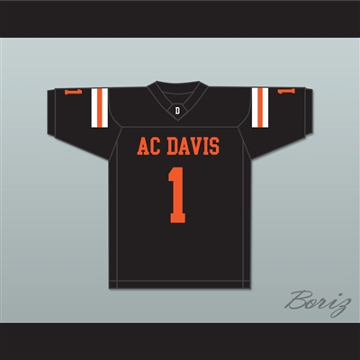 Cooper Kupp 1 A.C. Davis High School Pirates Black Football Jersey 2