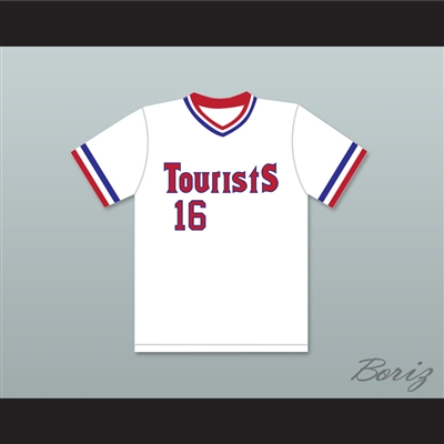 Kevin Costner Crash Davis 16 Tourists Baseball Jersey Bull Durham