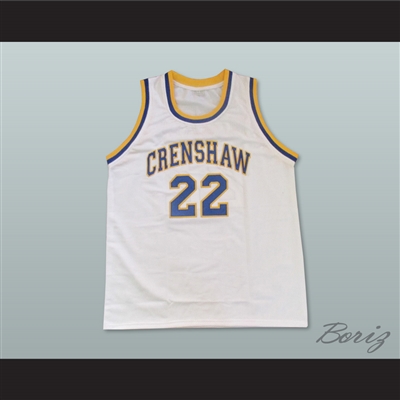 Omar Epps Quincy McCall 22 Crenshaw High School White Basketball Jersey Love and Basketball