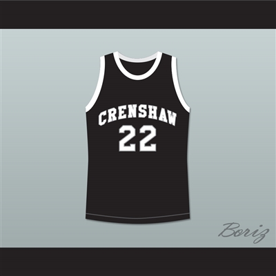 Quincy McCall 22 Crenshaw High School Black Basketball Jersey Love and Basketball