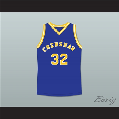 Monica Wright 32 Crenshaw High School Blue Basketball Jersey Love and Basketball