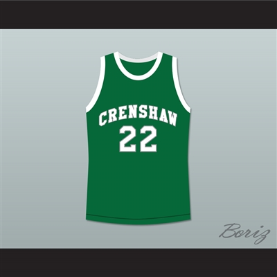 Quincy McCall 22 Crenshaw High School Green Basketball Jersey Love and Basketball