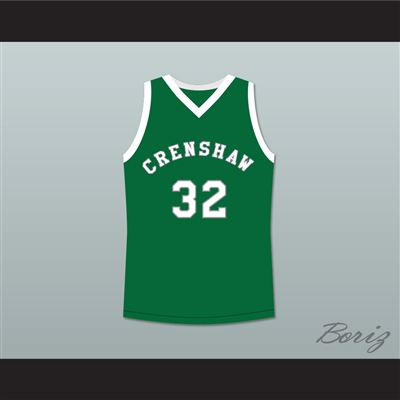 Monica Wright 32 Crenshaw High School Green Basketball Jersey Love and Basketball