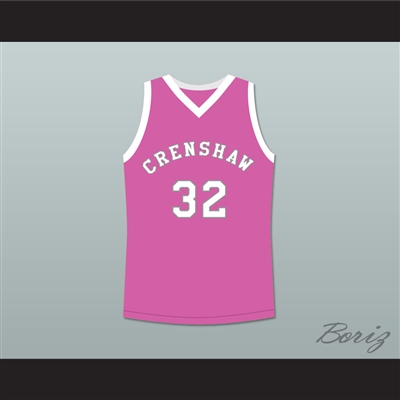 Monica Wright 32 Crenshaw High School Pink Basketball Jersey Love and Basketball