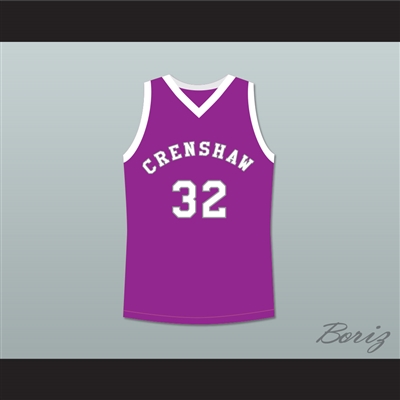 Monica Wright 32 Crenshaw High School Purple Basketball Jersey Love and Basketball