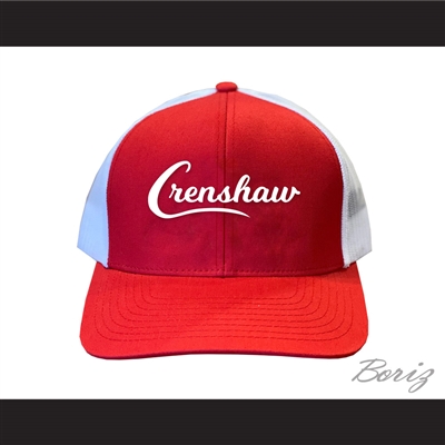 Crenshaw Red with White Mesh Baseball Hat