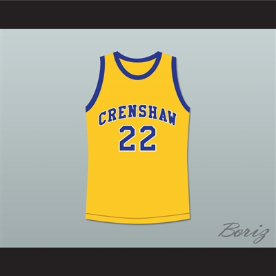 Quincy McCall 22 Crenshaw High School Yellow Basketball Jersey Love and Basketball