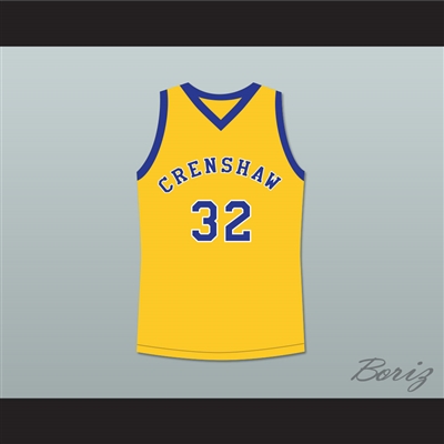 Monica Wright 32 Crenshaw High School Yellow Basketball Jersey Love and Basketball