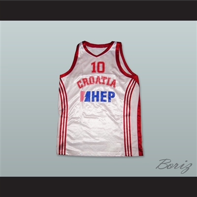 Croatia 10 National Team Basketball Jersey