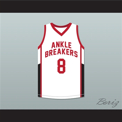Crossover 8 Ankle Breakers White Basketball Jersey