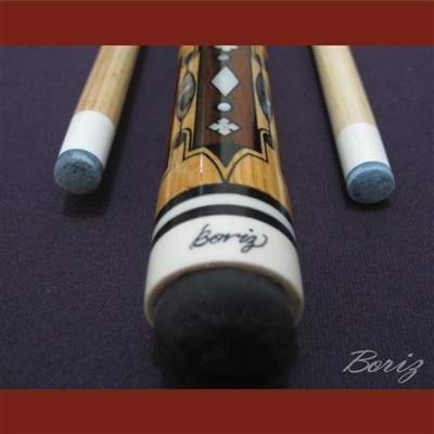 Boriz Billiards Snake Skin Grip Pool Cue Stick Original Inlay Artwork