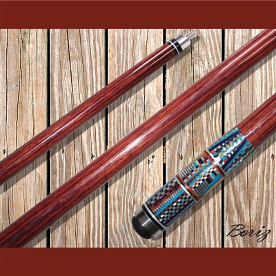 Boriz Billiards Pool Cue Stick with Inlay Stones Grip IS 003