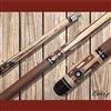 Boriz Billiards Pool Cue Stick Classic Style Brown Serpent Skin JL 524