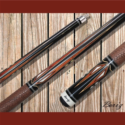 Boriz Billiards Pool Cue Stick Classic Style Brown Serpent Skin JL 70