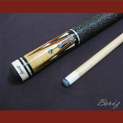 Boriz Billiards Linen Grip Pool Cue Stick Original Inlay Artwork