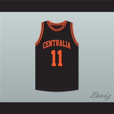 Detlef Schrempf 11 Centralia High School Tigers Black Basketball Jersey 1