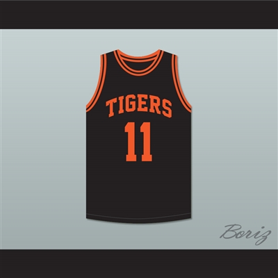 Detlef Schrempf 11 Centralia High School Tigers Black Basketball Jersey 2