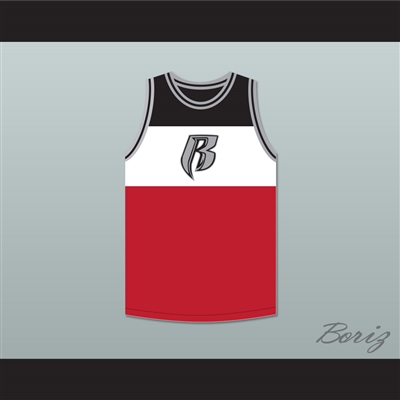 DMX 84 Rough Ryders Tricolor Basketball Jersey 1