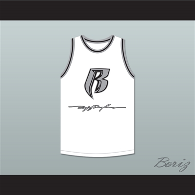 DMX 84 Rough Ryders White Basketball Jersey 2