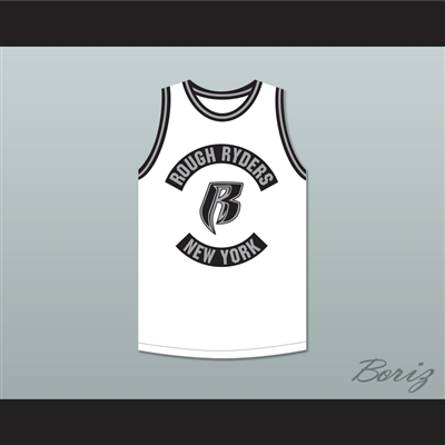DMX 84 Rough Ryders White Basketball Jersey 3