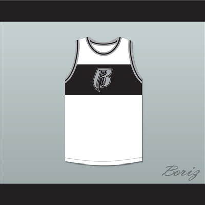 DMX 84 Rough Ryders White Basketball Jersey 4