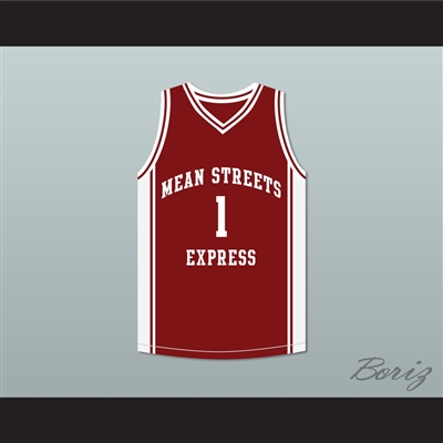 Derrick Rose 1 Mean Streets Express Maroon Basketball Jersey AAU