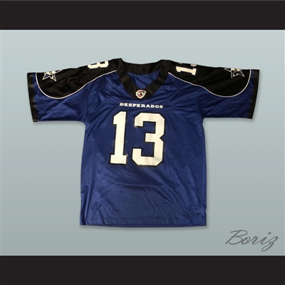 Dallas Desperados 13 Blue Football Jersey