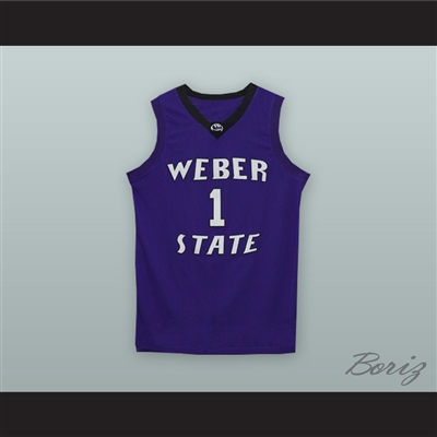 Damian Lillard 1 Weber State Purple Basketball Jersey