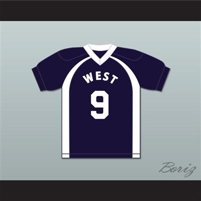 East/West College Bowl Dan Smith 9 West Football Jersey Key & Peele