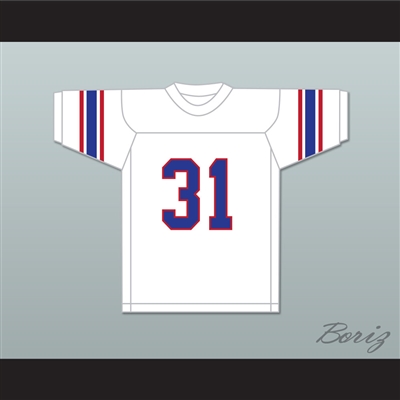 Dana White 31 High School White Football Jersey 1