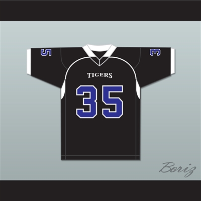 Chavis Daniels 35 Manassas Tigers High School Black Football Jersey Undefeated