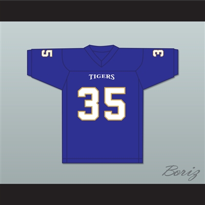 Chavis Daniels 35 Manassas Tigers High School Blue Football Jersey Undefeated