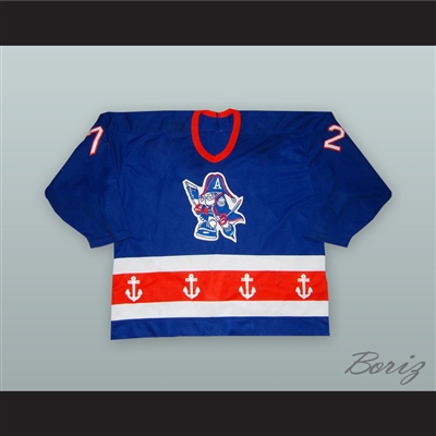 Dave Marcinyshyn 72 Milwaukee Admirals Blue Hockey Jersey