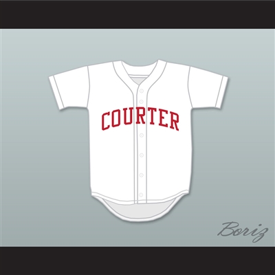 Dave Parker 33 Courter Tech High School White Baseball Jersey 1