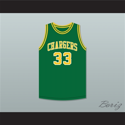 David Thompson 33 Crest High School Chargers Green Basketball Jersey 2