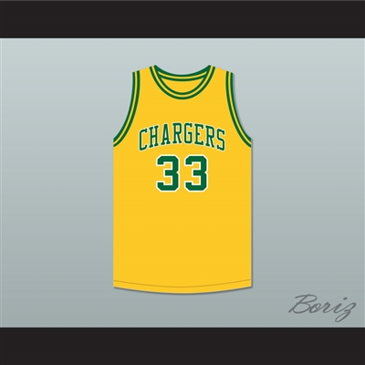 David Thompson 33 Crest High School Chargers Yellow Gold Basketball Jersey 2