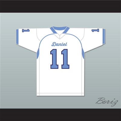 DeAndre Hopkins 11 D. W. Daniel High School Lions White Football Jersey 1